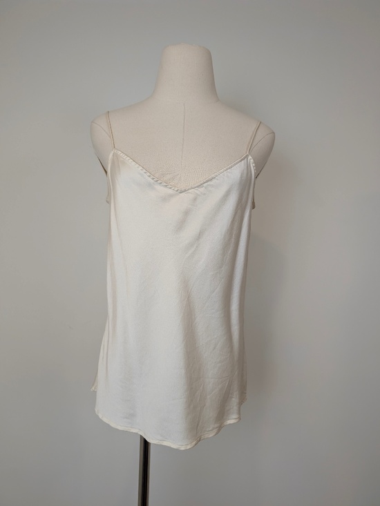 Vintage Blu's Silk Camisole Size 12 Medium Beige Cream Soft - Picture 3 of 8